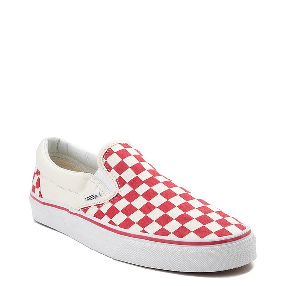 Vans Shoes - ❤️🤍Off white red checkered VANS❤️🤍 (W 7.5, M 6)